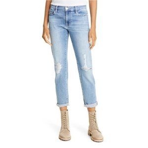 Frame Ankle Slim Boyfriend Straight Leg Ankle Denim Jeans Hidalgo Beldon NWT 26
